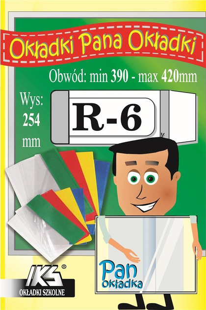 Zestaw okładek do podręczników Iks Regulowanych R6 0.12 mm 254 x 390-420 mm 25 szt (5904314251064) - obraz 1