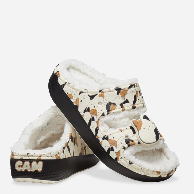 Klapki damskie z futerkiem Crocs Squishmallows Cam Cozzy Sandal 210217-90H 36-37 Wielobarwne (196265833313/0196265833313) - obraz 3