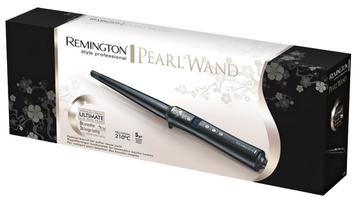 Плойка Remington Pearl Tong, >300Вт, D-32mm, 130-210С, дисплей, кераміка, чорний (CI95) - изображение 5