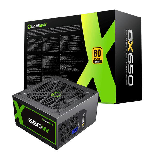 Блок питания GameMax GX-650 80+ Gold Modular компьютерный 650W Черный - Фото 3 Блок питания GameMax GX-650 80+ Gold Modular компьютерный 650W Черный - изображение 3