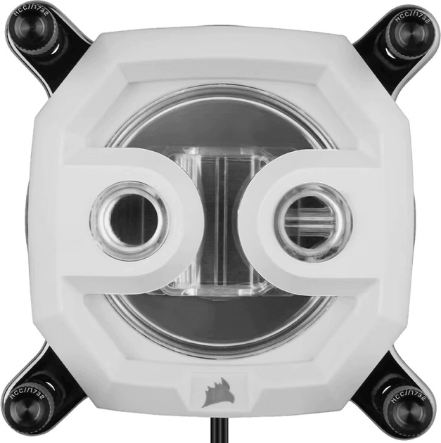 Blok wodny Corsair Hydro X Series XC7 RGB PRO CPU Water Block White (CX-9010016-WW) - obraz 1