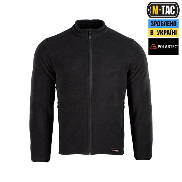 Тактична флісова кофта M-Tac Nord Fleece Polartec, розмір L, колір Чорний - изображение 2