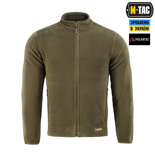 Тактична флісова кофта M-Tac Nord Fleece Polartec, розмір L, колір Dark Olive - изображение 2