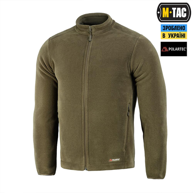 Тактична флісова кофта M-Tac Nord Fleece Polartec, розмір S, колір Dark Olive - изображение 1