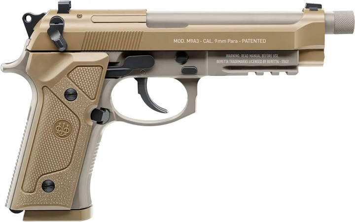 Пистолет пневматический Umarex Beretta M9A3 FM Blowback кал. 4.5 мм BB FDE - изображение 2