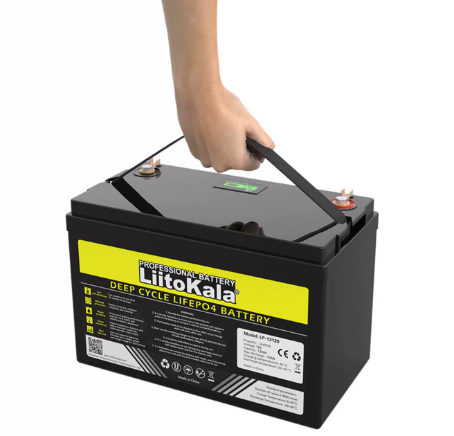 Аккумулятор LiitoKala LiFePO4 LCD 12V 120Ah со встроенным BMS, 4000+ циклов - изображение 8