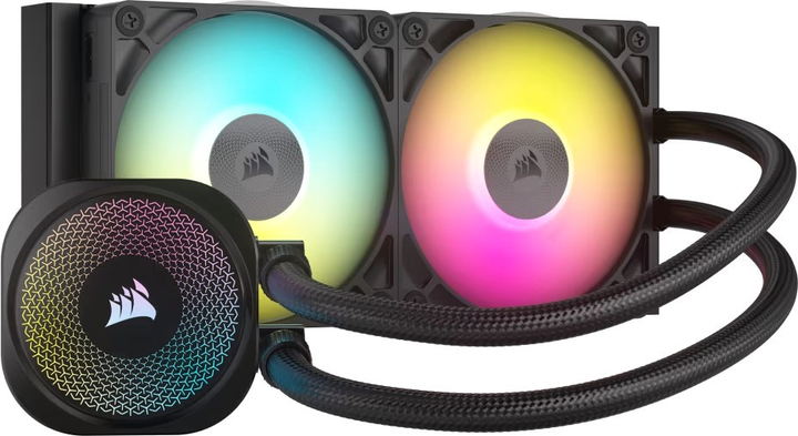 Chłodzenie wodne Corsair iCUE LINK TITAN 240 RX RGB Black (CW-9061016-WW) - obraz 1