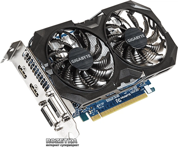 Видеокарта Gigabyte PCI-Ex GeForce GTX 750Ti WindForce 2X 4096MB