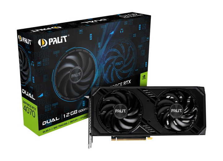Видеокарта Palit GeForce RTX 4070 Dual 12GB GDDR6 (NE64070019K9-1048D) - изображение 1