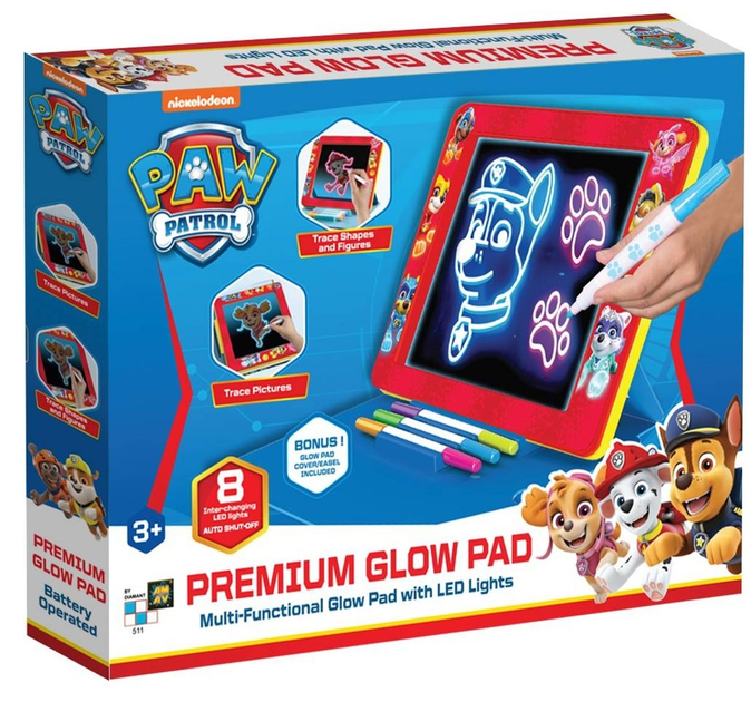 Tablica do malowania Paw Patrol Premium Glow Pad (55350051196) - obraz 1