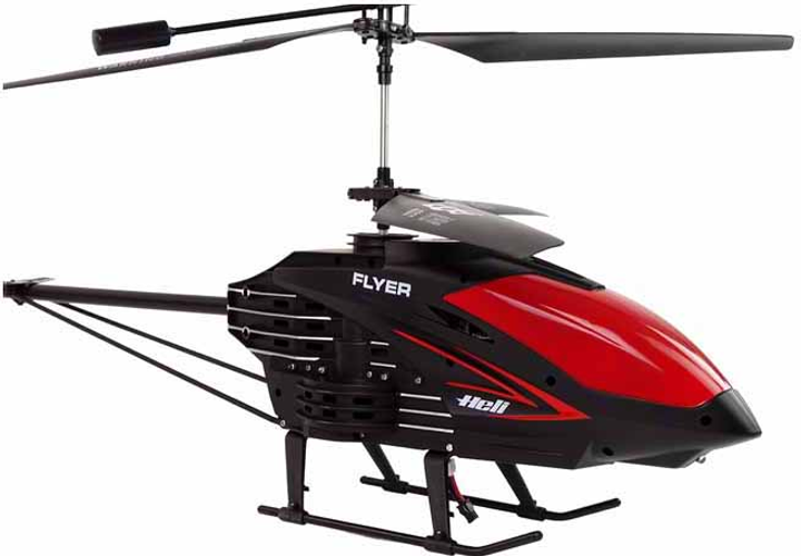 Helikopter zdalnie sterowany Leantoys 80 cm Czarny (5905515353489) - obraz 2