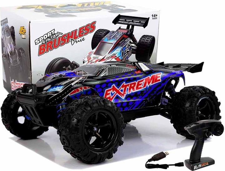 Машинка на радіокеруванні LEAN Toys 1:18 Синя (5903802458077) - зображення 4