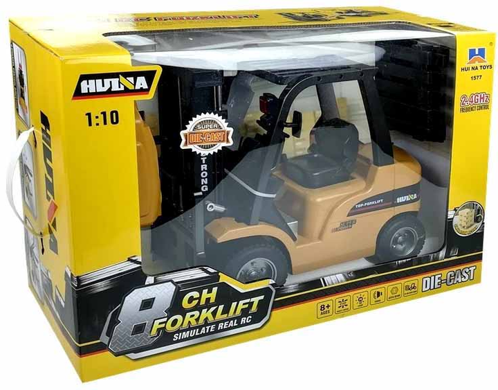 Навантажувач на радіокеруванні LEAN Toys 1:10 Жовтий (5905323218857) - зображення 5
