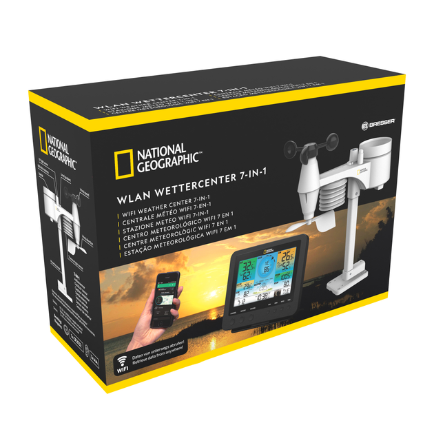 Метеостанція National Geographic WIFI Colour Weather Center 7-in-1 Sensor (9080600) - изображение 6