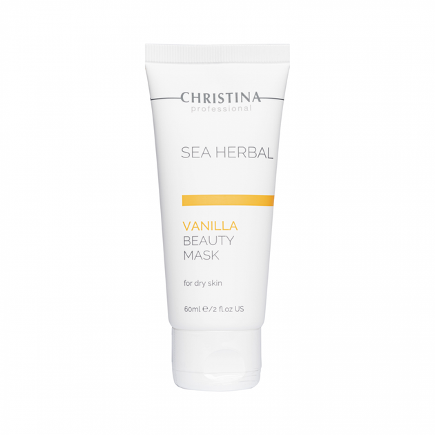 Поживна маска для сухої шкіри обличчя Christina Sea Herbal Beauty Mask Vanilla 60 мл - Фото 1 Поживна маска для сухої шкіри обличчя Christina Sea Herbal Beauty Mask Vanilla 60 мл - изображение 1