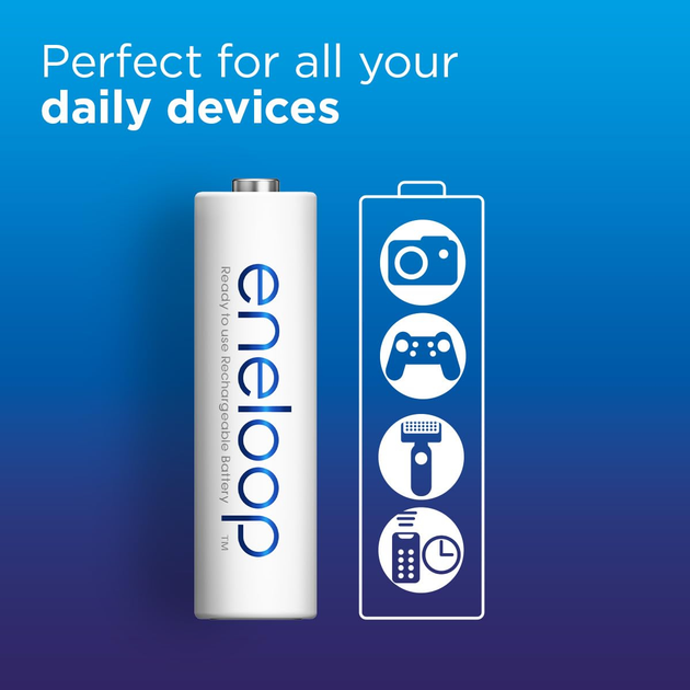 Panasonic Аккумулятор Eneloop NI-MH AA 2000 мАч, 2 шт. - изображение 3