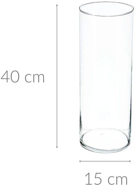 Wazon Atmosphera Cylinder szklany 40 cm (3560238542842) - obraz 2