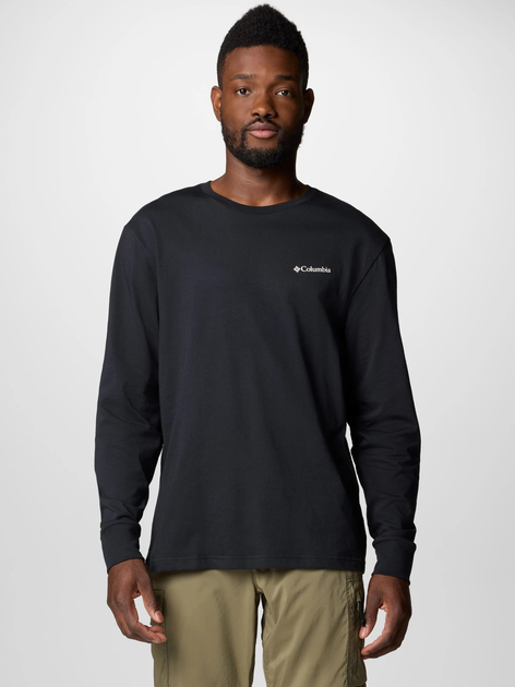 Longsleeve męski Columbia North Cascades Long Sleeve Tee 1834021008 S Czarny (195981693287) - obraz 1