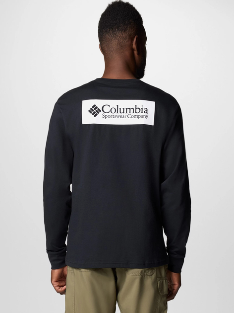 Лонгслів чоловічий Columbia North Cascades Long Sleeve Tee 1834021009 XL Чорний (195981686074) - зображення 2