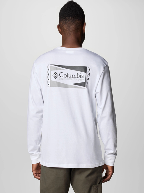 Лонгслів чоловічий Columbia North Cascades Long Sleeve Tee 1834021119 XXL Білий (195981692075) - зображення 2