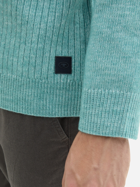 Джемпер чоловічий Tom Tailor 1043346 2XL Блакитний (4068127006912) - зображення 4