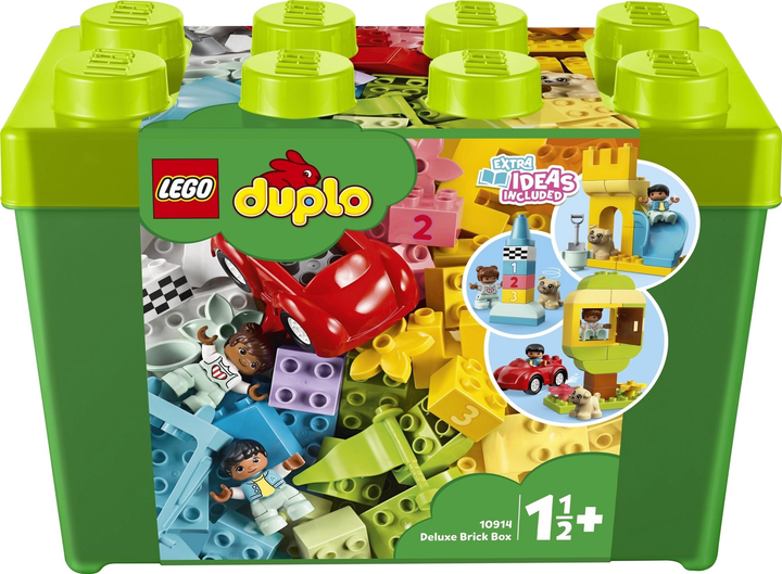 Zestaw klocków LEGO Duplo Deluxe 85 elementów Pudełko z klockami 2 szt (10914) - obraz 1