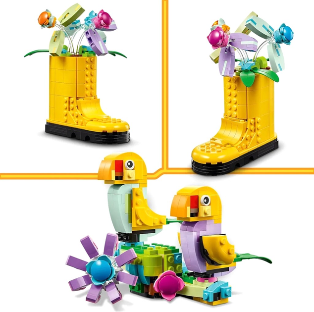Конструктор LEGO Creator Квіти у лійці 420 деталей 4 шт (31149) - зображення 7