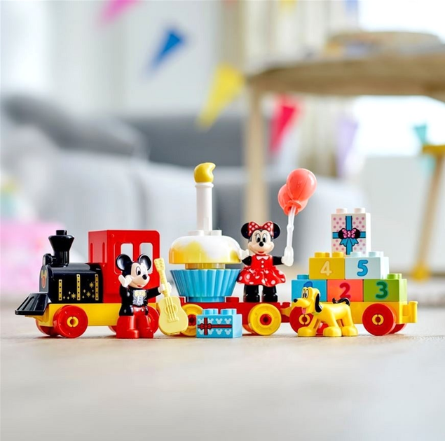 Zestaw klocków LEGO Duplo Myszkowy pociąg na przyjęcie urodzinowe 22 elementy 4 szt (10941) - obraz 4