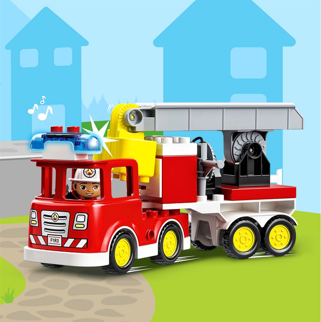 Конструктор LEGO Duplo Пожежна машина 21 деталь 4 шт (10969) - зображення 5