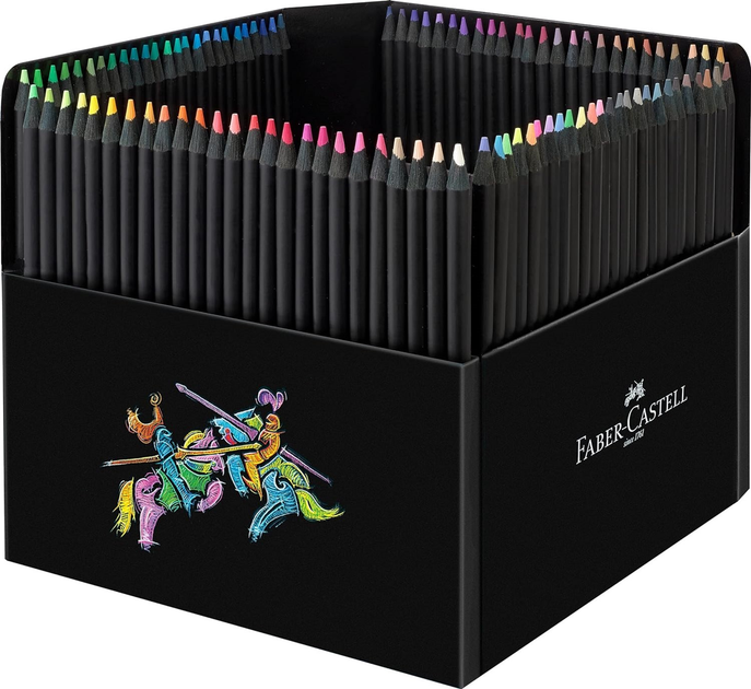 Набір кольорових олівців Faber-Castell Black Edition 100 шт (4005401164111) - зображення 2