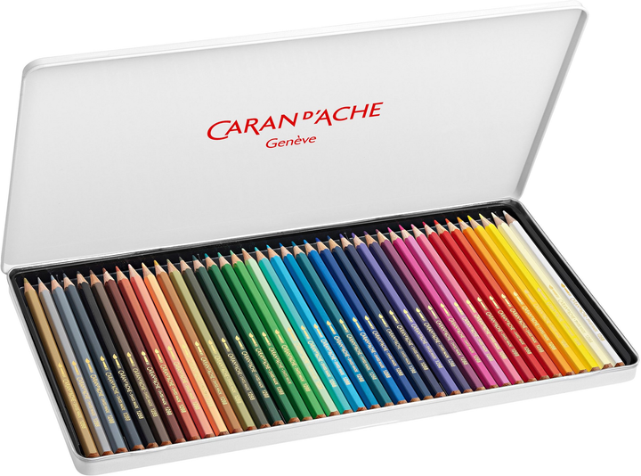 Zestaw akwarelowych ołówków Caran d'Ache Fancolor 40 szt (7630002307048) - obraz 2