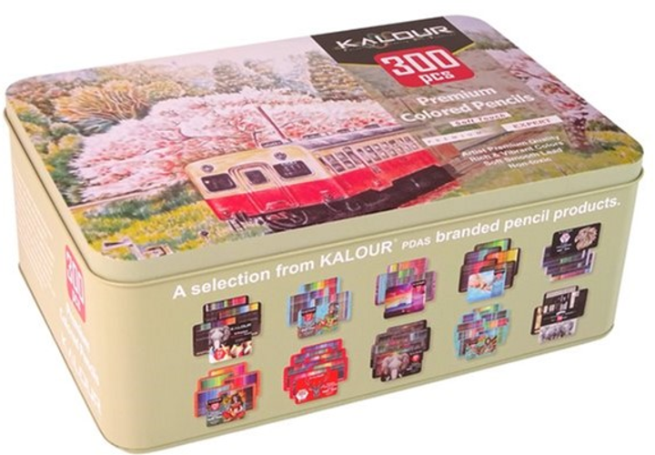 Набір кольорових олівців Lean toys Kalour 300 шт (5905679076750) - зображення 3