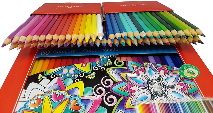 Набор цветных карандашей Faber-Castell Замок 3.3 мм 60 шт ...