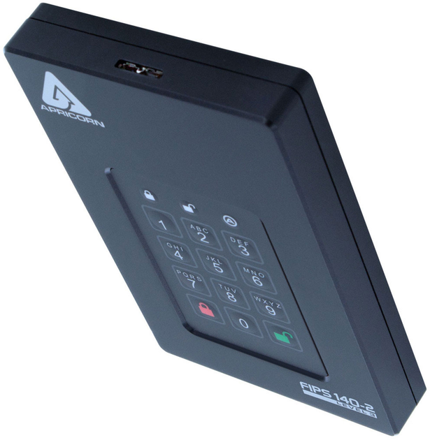SSD диск Apricorn Aegis Fortress L3 512 GB 2.5'' USB 3.1 Black (AFL3-S500) - изображение 5