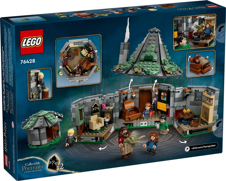 Zestaw klocków LEGO Harry Potter Chatka Hagrida 896 elementów 3 szt (76428) - obraz 2