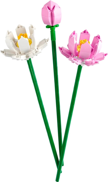Zestaw klocków LEGO Merchandise Kwiaty lotosu 220 elementów 4 szt (40647) - obraz 3