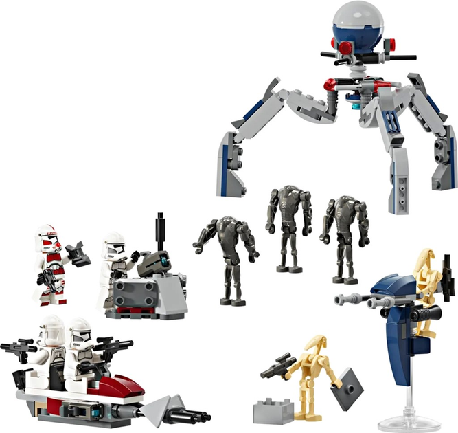 Конструктор LEGO Star Wars Ескадрилья клонів 501 легіону 215 деталей 8 шт (75372) - зображення 4