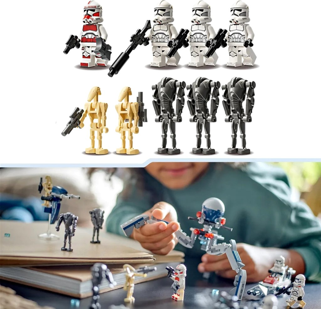Конструктор LEGO Star Wars Ескадрилья клонів 501 легіону 215 деталей 8 шт (75372) - зображення 7