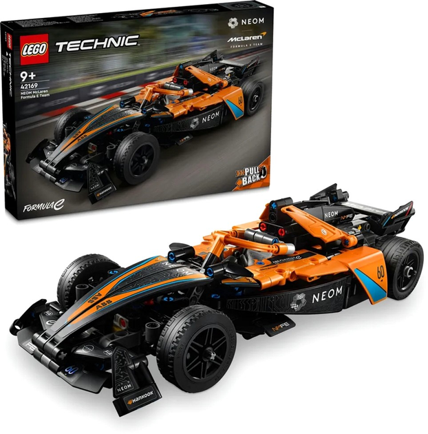 Zestaw klocków LEGO Technics Neom McLaren Formula E Team 452 elementy 4 szt (42169) - obraz 2