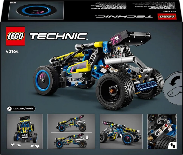 Zestaw klocków LEGO Technics Race Buggi Off Road 219 elementów 4 szt (42164) - obraz 6