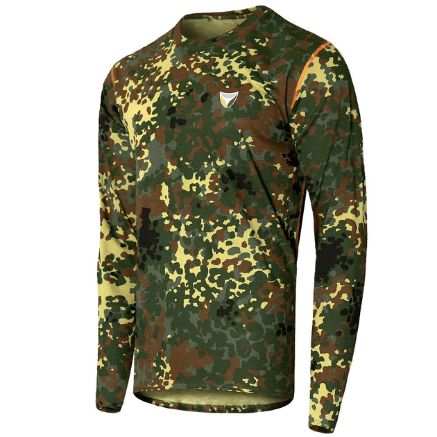 Лонгслів Basic 2.0 Cotton Flecktarn Camotec розмір XS - изображение 1