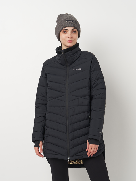Куртка демисезонная удлиненная женская Columbia Omni-Heat Joy Peak II Novelty 2089051-010 S Черная (0990054803040_0195981203448) 