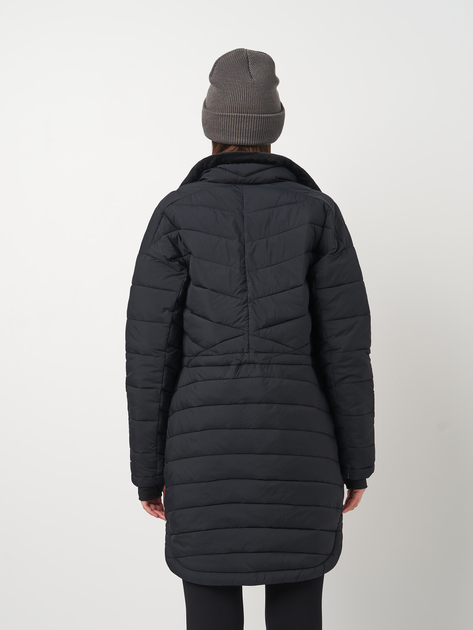 Куртка демисезонная удлиненная женская Columbia Omni-Heat Joy Peak II Novelty 2089051-010 S Черная (0990054803040_0195981203448) 