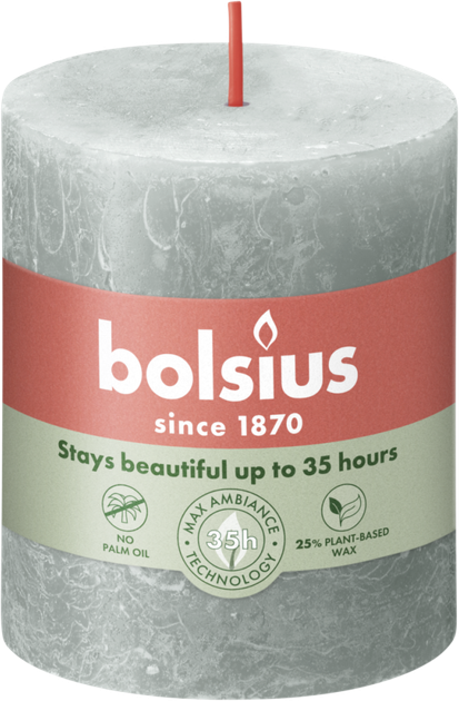 Свічка Bolsius Рустік стовпчик Shine 80 х 68 Нефрит (8717847154545) - Фото 1 Свічка Bolsius Рустік стовпчик Shine 80 х 68 Нефрит (8717847154545) - зображення 1