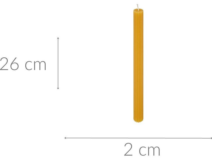 Свічка Atmosphera Demi 26 см Жовта (3560232655982) - зображення 2