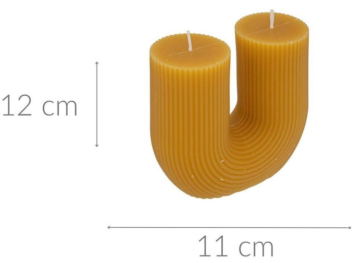 Свічка Atmosphera Demi ребриста U-подібна Жовта (3560232653735) - зображення 2