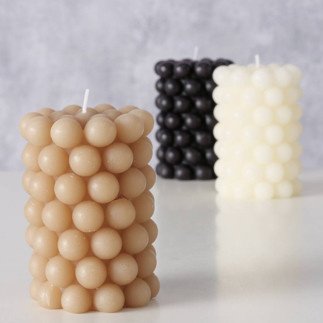 Świeczka Boltze Home Pearls 10 x 7 cm Biała (5902973433487) - obraz 2