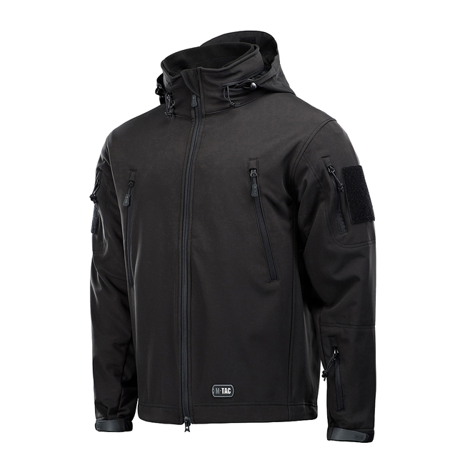 Куртка M-Tac Soft Shell с подстежкой Black M - изображение 1