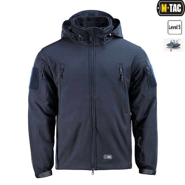 Куртка M-Tac Soft Shell з підстібкою Dark Navy Blue XS - зображення 2