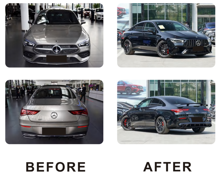 Комплект обвісів AMG CLA45 для Mercedes CLA C118 2019- рр - Фото 1 Комплект обвісів AMG CLA45 для Mercedes CLA C118 2019- рр - зображення 1